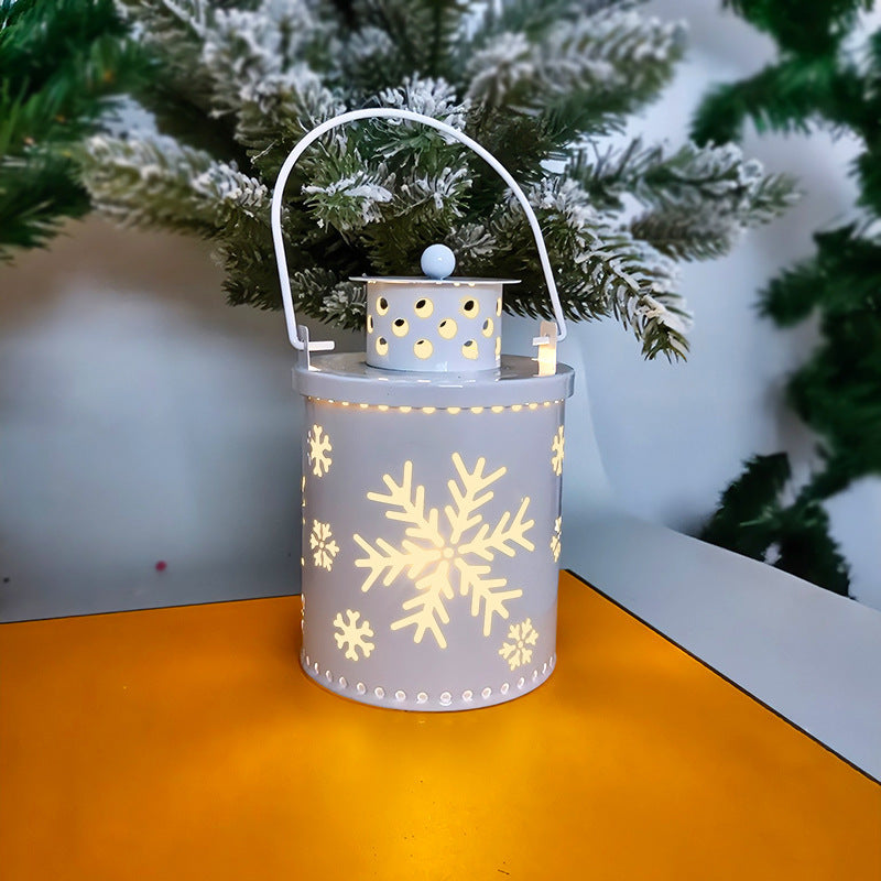 Christmas Candle Lights LED Small Lanterns Wind Lights Electronic Candles Nordic Style Creative Holiday Decoration Decorations